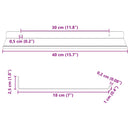 vidaXL Lebegő polc 2 pcs Antracit 40 x 18 x 2,5 cm Acél