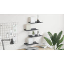 vidaXL Lebegő polc 4 pcs Antracit 40 x 18 x 2,5 cm Acél