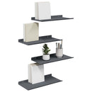 vidaXL Lebegő polc 4 pcs Antracit 40 x 18 x 2,5 cm Acél