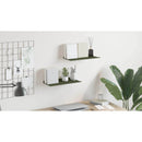 vidaXL Lebegő polc 2 pcs Olajzöld 40 x 18 x 2,5 cm Acél
