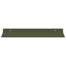 vidaXL Lebegő polc 2 pcs Olajzöld 40 x 18 x 2,5 cm Acél