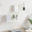 vidaXL Lebegő polc 2 db Fehér 40 x 18 x 2,5 cm Acél