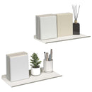 vidaXL Lebegő polc 2 db Fehér 40 x 18 x 2,5 cm Acél