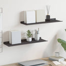 vidaXL Lebegő polc 2 db Fekete 60 x 18 x 2,5 cm Acél