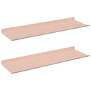 vidaXL Lebegő polc 2 pcs Rózsaszín 60 x 18 x 2,5 cm Acél
