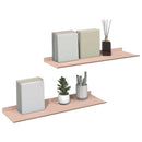 vidaXL Lebegő polc 2 pcs Rózsaszín 60 x 18 x 2,5 cm Acél