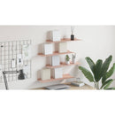 vidaXL Lebegő polc 4 pcs Rózsaszín 60 x 18 x 2,5 cm Acél
