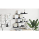 vidaXL Lebegő polc 4 pcs Antracit 60 x 18 x 2,5 cm Acél