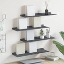 vidaXL Lebegő polc 4 pcs Antracit 60 x 18 x 2,5 cm Acél
