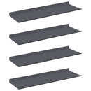 vidaXL Lebegő polc 4 pcs Antracit 60 x 18 x 2,5 cm Acél