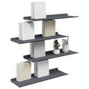 vidaXL Lebegő polc 4 pcs Antracit 60 x 18 x 2,5 cm Acél