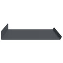 vidaXL Lebegő polc 4 pcs Antracit 60 x 18 x 2,5 cm Acél