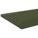 vidaXL Lebegő polc 2 db Olajzöld 60 x 18 x 2,5 cm Acél