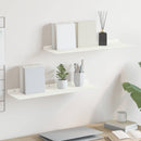 vidaXL Lebegő polc 2 db Fehér 60 x 18 x 2,5 cm Acél