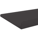 vidaXL Lebegő polc 2 db Fekete 80 x 18 x 2,5 cm Acél