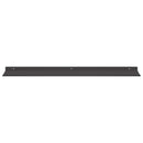 vidaXL Lebegő polc 2 db Fekete 80 x 18 x 2,5 cm Acél