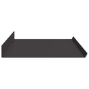 vidaXL Lebegő polc 2 db Fekete 80 x 18 x 2,5 cm Acél