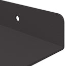 vidaXL Lebegő polc Falra szerelhető 4 pcs Fekete 80 x 18 x 2,5 cm Acél