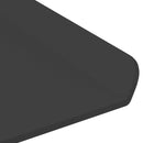 vidaXL Lebegő polc Falra szerelhető 4 pcs Fekete 80 x 18 x 2,5 cm Acél