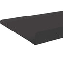 vidaXL Lebegő polc Falra szerelhető 4 pcs Fekete 80 x 18 x 2,5 cm Acél