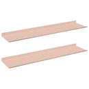 vidaXL Lebegő polc 2 pcs Rózsaszín 80 x 18 x 2,5 cm Acél