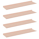 vidaXL Lebegő polc 4 pcs Rózsaszín 80 x 18 x 2,5 cm Acél
