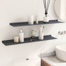 vidaXL Lebegő polc Falra szerelhető 2 db Antracit 80 x 18 x 2,5 cm