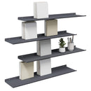 vidaXL Lebegő polc 4 pcs Antracit 80 x 18 x 2,5 cm Acél