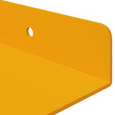 vidaXL Lebegő polc 4 db Mustár sárga 80 x 18 x 2,5 cm Acél
