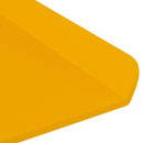 vidaXL Lebegő polc 4 db Mustár sárga 80 x 18 x 2,5 cm Acél