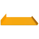 vidaXL Lebegő polc 4 pcs Mustár sárga 80 x 18 x 2,5 cm Acél