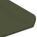 vidaXL Lebegő polc 4 pcs Olajzöld 80 x 18 x 2,5 cm Acél