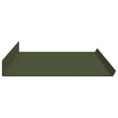 vidaXL Lebegő polc 4 pcs Olajzöld 80 x 18 x 2,5 cm Acél