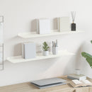 vidaXL Lebegő polc 2 db Fehér 80 x 18 x 2,5 cm Acél