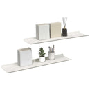 vidaXL Lebegő polc 2 db Fehér 80 x 18 x 2,5 cm Acél