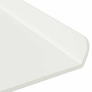 vidaXL Lebegő polc Falra szerelhető 4 pcs Fehér 80 x 18 x 2,5 cm Acél