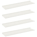 vidaXL Lebegő polc Falra szerelhető 4 pcs Fehér 80 x 18 x 2,5 cm Acél