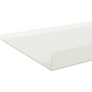 vidaXL Lebegő polc Falra szerelhető 4 pcs Fehér 80 x 18 x 2,5 cm Acél