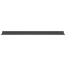 vidaXL Lebegő polc 2 db Fekete 100 x 18 x 2,5 cm Acél