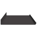 vidaXL Lebegő polc 2 db Fekete 100 x 18 x 2,5 cm Acél