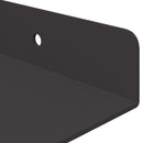 vidaXL Lebegő polc 4 db Fekete 100 x 18 x 2,5 cm Acél