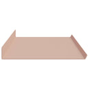 vidaXL Lebegő polc 4 pcs Rózsaszín 100 x 18 x 2,5 cm Acél