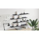 vidaXL Lebegő polc 4 pcs Antracit 100 x 18 x 2,5 cm Acél