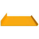 vidaXL Lebegő polc 4 pcs Mustár sárga 100 x 18 x 2,5 cm Acél