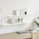 vidaXL Lebegő polc 2 db Fehér 100 x 18 x 2,5 cm Acél
