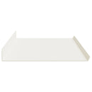vidaXL Lebegő polc 2 db Fehér 100 x 18 x 2,5 cm Acél