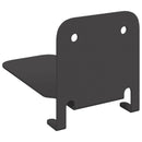 vidaXL Láthatatlan lebegő polc polcokkal 4 pcs Fekete 6 x 11 x 6,5 cm