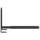 vidaXL Lebegő polc polcokkal tárolóval 24 pcs Fekete 6 x 10,8 x 6,6 cm