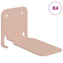 vidaXL Lebegő polc polcokkal 4 pcs Rózsaszín 6 x 10,8 x 6,6 cm
