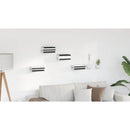 vidaXL Lebegő polc polcokkal 24 pcs Rózsaszín 6 x 10,8 x 6,6 cm